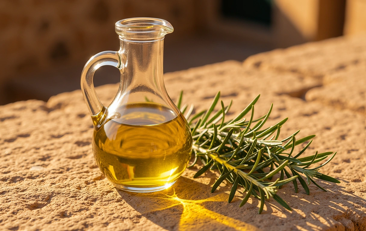 Aceite de oliva y romero mediterráneo